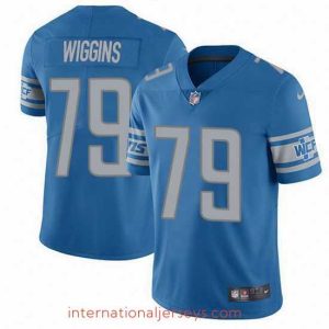 Exceptional Nike Lions 79 Kenny Wiggins Blue Team Color Stitched NFL Vapor Untouchable Limited Jersey