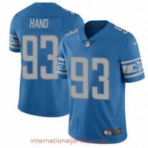 Exceptional Nike Lions #93 Da Shawn Hand Blue Team Color Mens Stitched NFL Vapor Untouchable Limited Jersey