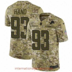 Superior Nike Lions #93 Da Shawn Hand Camo Mens Stitched NFL Limited 2018 Salute To Service Jersey