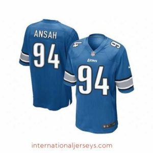 Top notch Nike NFL Detroit Lions #94 Ziggy Ansah Limited Light Blue Team Color Jersey