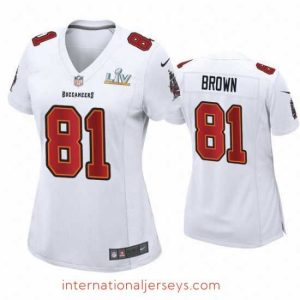 Exceptional Antonio Brown Buccaneers White Super Bowl Lv Game Fashion Jersey