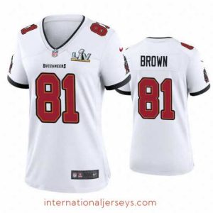 Outstanding Antonio Brown Buccaneers White Super Bowl Lv Game Jersey