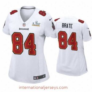 Outstanding Cameron Brate Buccaneers White Super Bowl Lv Game Fashion Jersey