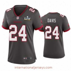 Premium Carlton Davis Buccaneers Pewter Super Bowl Lv Game Jersey