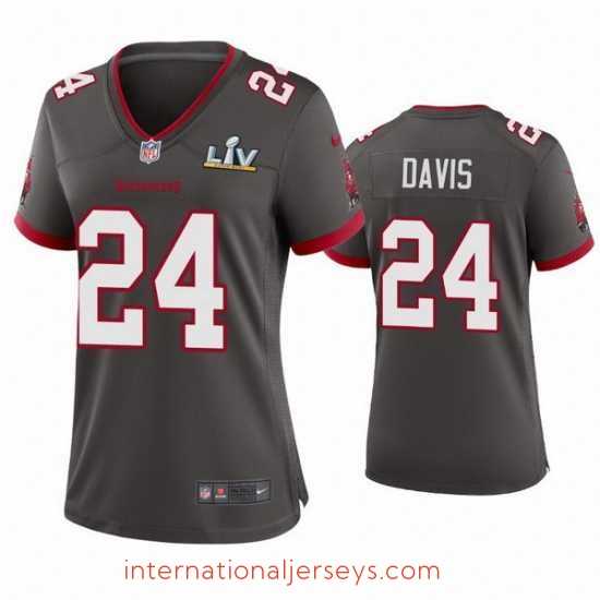Premium Carlton Davis Buccaneers Pewter Super Bowl Lv Game Jersey