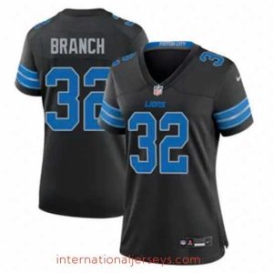 Exquisite Detroit Lions 32 Brian Branch Black 2023 F.U.S.E Vapor Untouchable Limited Stitched Jersey