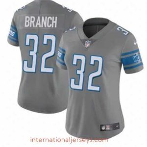 Exceptional Detroit Lions 32 Brian Branch Gray 2023 F.U.S.E Vapor Untouchable Limited Stitched Jersey