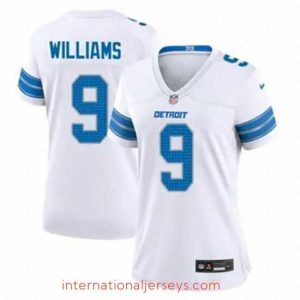 Premium Detroit Lions 9 Jameson Williams White 2024 F.U.S.E Vapor Limited Stitched Jersey