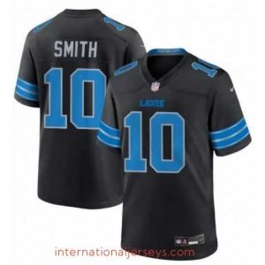 Finest Detroit Lions Tre'Quan Smith #10 Black Stitched Vapor Limited Jersey