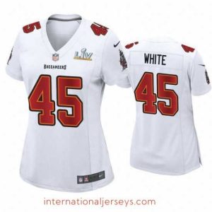 Outstanding Devin White Buccaneers White Super Bowl Lv Game Fashion Jersey