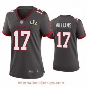 High quality Doug Williams Buccaneers Pewter Super Bowl Lv Game Jersey