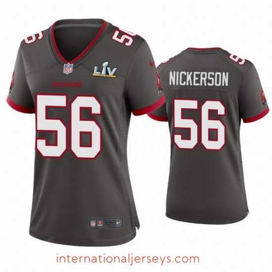 Finest Hardy Nickerson Buccaneers Pewter Super Bowl Lv Game Jersey