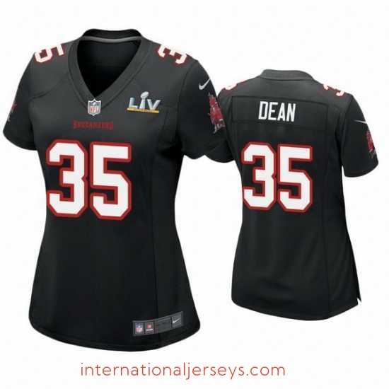 Superb Jamel Dean Buccaneers Black Super Bowl Lv Game Fashion Jersey