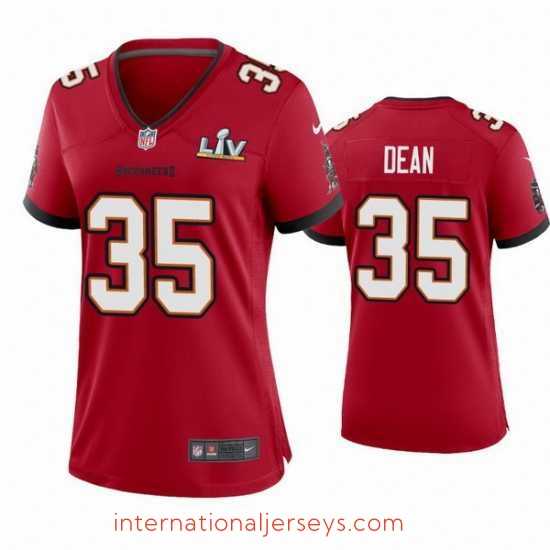 Exceptional Jamel Dean Buccaneers Red Super Bowl Lv Game Jersey
