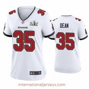 Exquisite Jamel Dean Buccaneers White Super Bowl Lv Game Jersey