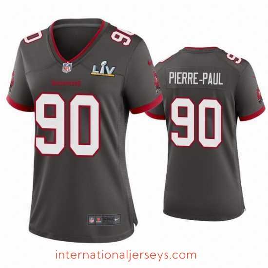 Premium Jason Pierre Paul Buccaneers Pewter Super Bowl Lv Game Jersey