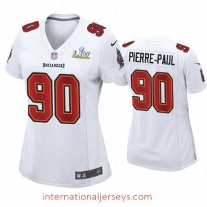 Deluxe Jason Pierre Paul Buccaneers White Super Bowl Lv Game Fashion Jersey