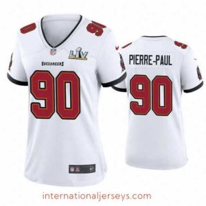 Exquisite Jason Pierre Paul Buccaneers White Super Bowl Lv Game Jersey