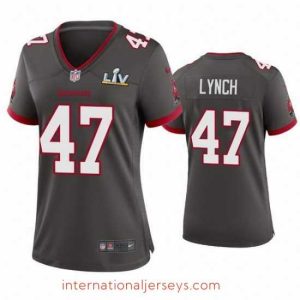 Deluxe John Lynch Buccaneers Pewter Super Bowl Lv Game Jersey