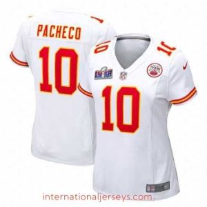 Exquisite Kansas City Chiefs 10 Isiah Pacheco White 2023 F.U.S.E  Vapor Untouchable Limited Stitched 2024 Super Bowl LVIII Jersey