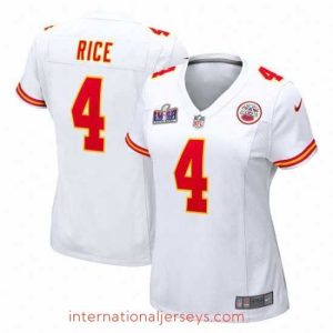 High quality Kansas City Chiefs 4 Rashee Rice White 2023 F.U.S.E  Vapor Untouchable Limited Stitched 2024 Super Bowl LVIII Jersey