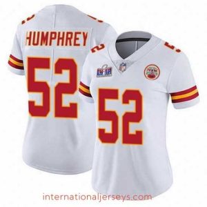 Outstanding Kansas City Chiefs 52 Creed Humphrey White Vapor Untouchable Limited Stitched Football 2024 Super Bowl LVIII Jersey