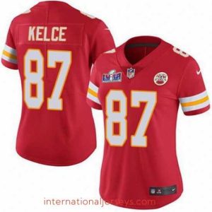 Exceptional Kansas City Chiefs 87 Travis Kelce Red Vapor Untouchable Limited Stitched Football 2024 Super Bowl LVIII Jersey