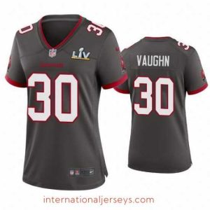 Superior Ke'Shawn Vaughn Buccaneers Pewter Super Bowl Lv Game Jersey