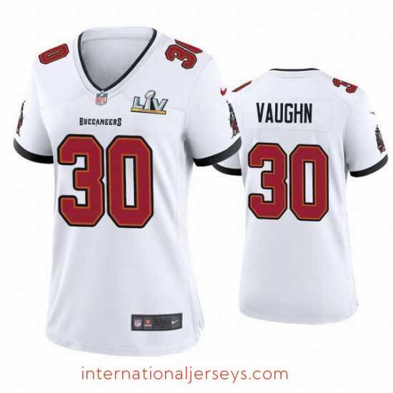 Finest Ke'Shawn Vaughn Buccaneers White Super Bowl Lv Game Jersey