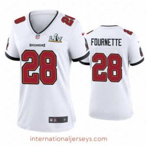 Outstanding Leonard Fournette Buccaneers White Super Bowl Lv Game Jersey