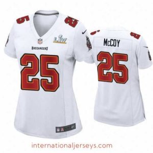 Top notch Lesean Mccoy Buccaneers White Super Bowl Lv Game Fashion Jersey