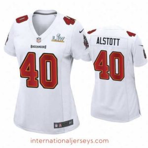 Superb Mike Alstott Buccaneers White Super Bowl Lv Game Fashion Jersey