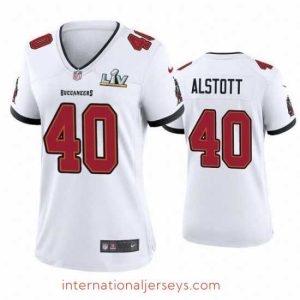 Superior Mike Alstott Buccaneers White Super Bowl Lv Game Jersey
