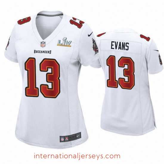 Exquisite Mike Evans Buccaneers White Super Bowl Lv Game Fashion Jersey
