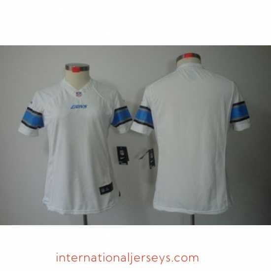 Superb Nike Detroit Lions Blank White NFL LIMITED Jerseys
