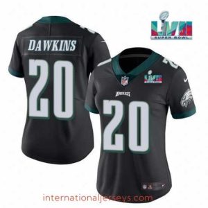 Top notch Philadelphia Eagles 20 Brian Dawkins Black Super Bowl LVII PatchVapor Untouchable Limited Stitched Football Jersey