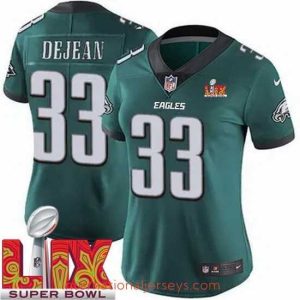 Premium Philadelphia Eagles Cooper DeJean #33 Green 2024 2025 Super Bowl LIX F.U.S.E Stitched NFL Jersey