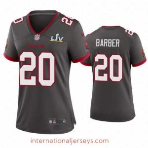 Finest Ronde Barber Buccaneers Pewter Super Bowl Lv Game Jersey
