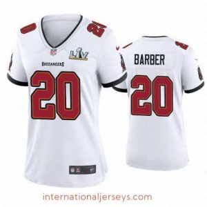 High quality Ronde Barber Buccaneers White Super Bowl Lv Game Jersey