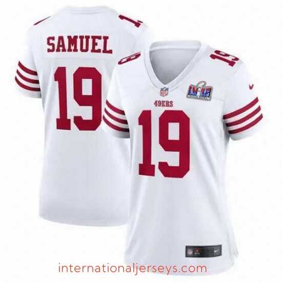 Deluxe San Francisco 49ers 19 Deebo Samuel White 2023 F.U.S.E Vapor Untouchable Limited Stitched Football 2024 Super Bowl LVIII Jersey