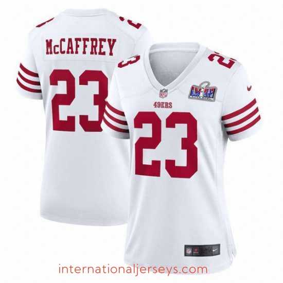 Superb San Francisco 49ers 23 Christian McCaffrey White 2023 F.U.S.E Vapor Untouchable Limited Stitched Football 2024 Super Bowl LVIII Jersey
