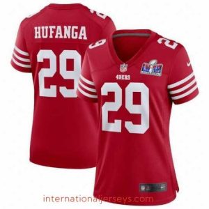 High quality San Francisco 49ers 29 Talanoa Hufanga Red 2023 F.U.S.E  With John Madden Patch Vapor Limited Stitched Football 2024 Super Bowl LVIII Jersey