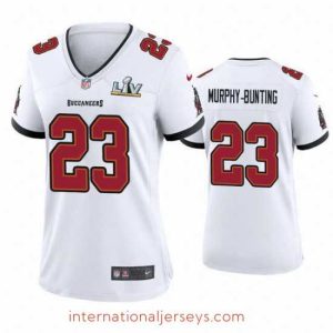 Top notch Sean Murphy Bunting Buccaneers White Super Bowl Lv Game Jersey