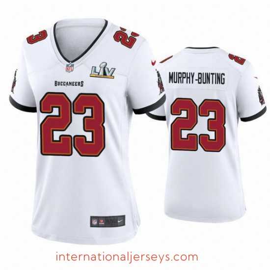 Top notch Sean Murphy Bunting Buccaneers White Super Bowl Lv Game Jersey