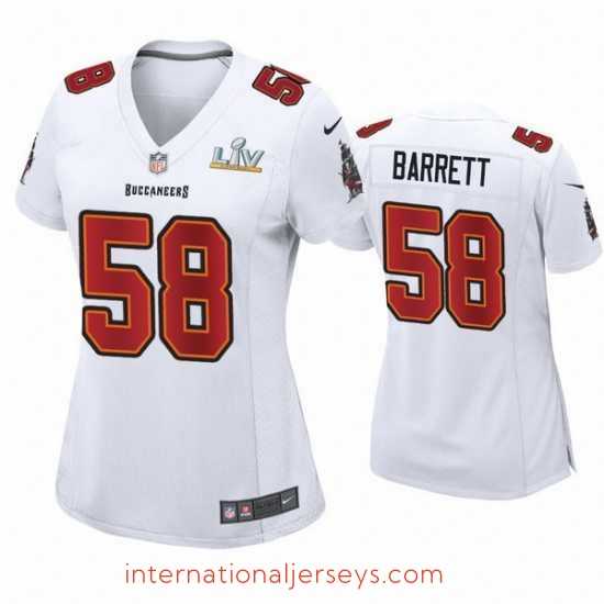 Top notch Shaquil Barrett Buccaneers White Super Bowl Lv Game Fashion Jersey