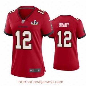 High quality Tom Brady Buccaneers Red Super Bowl Lv Game Jersey