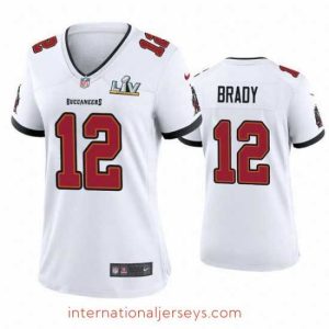 Superior Tom Brady Buccaneers White Super Bowl Lv Game Jersey