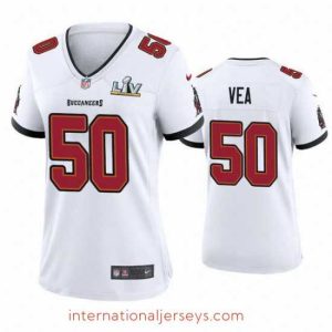 Finest Vita Vea Buccaneers White Super Bowl Lv Game Jersey