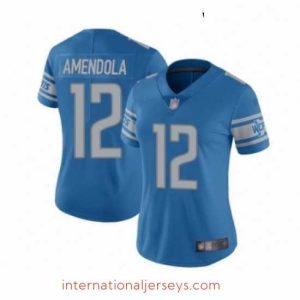 Exquisite Womens Detroit Lions 12 Danny Amendola Blue Team Color Vapor Untouchable Limited Player Football Jersey