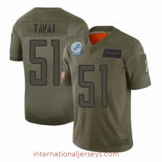 Superb Womens Detroit Lions 51 Jahlani Tavai Limited Camo 2019 Salute to Service Football Jersey